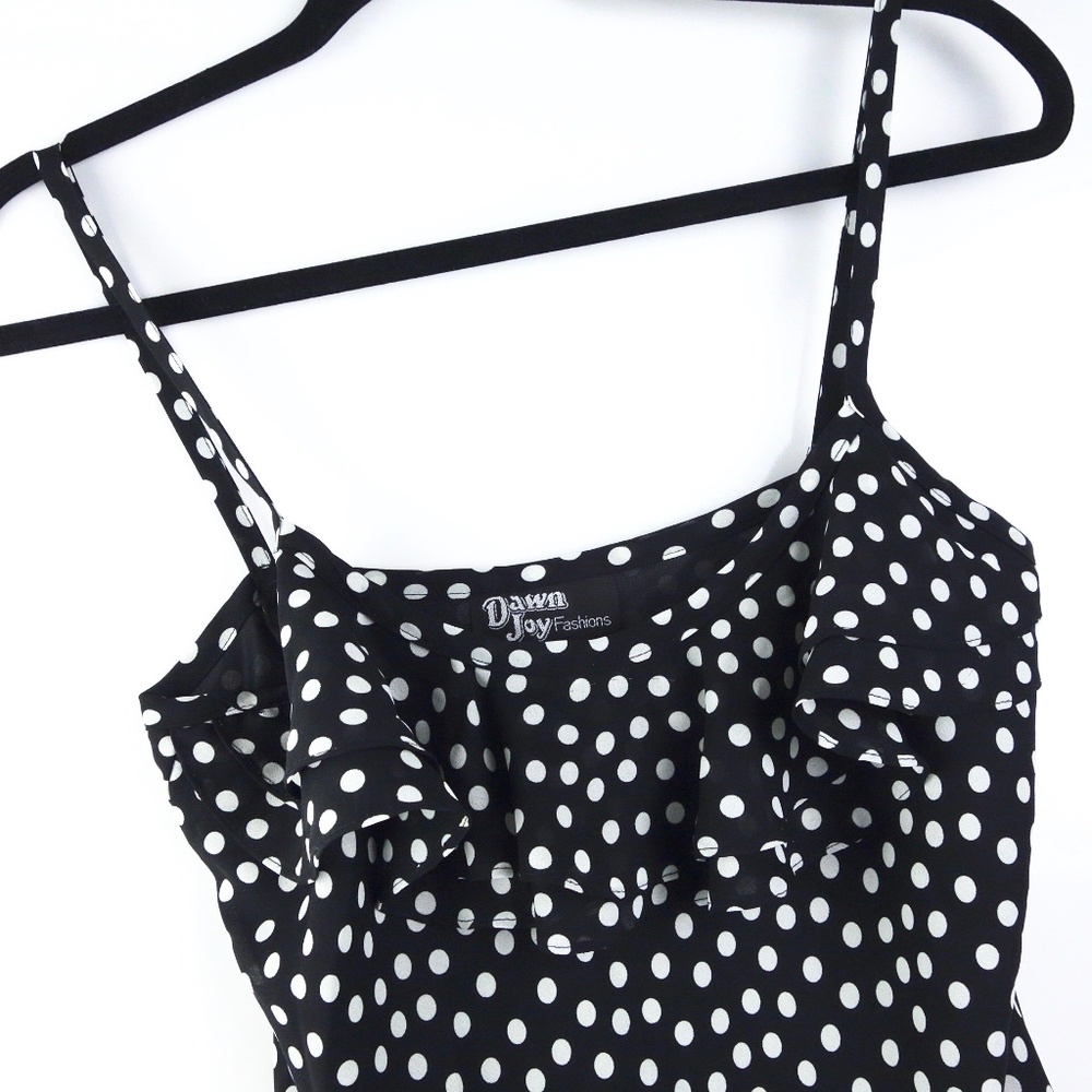 Dawn Joy Fashions > Polka Dot Dress w/ Ruffles - Picture 2 of 7